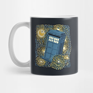 Traveling Blue Box Starry Night by Tobe Fonseca Mug